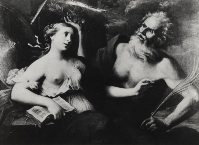 Anonimo — Cerrini Giovanni Domenico - sec. XVII - Scena allegorica — insieme